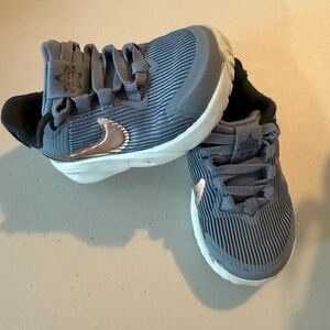 Nike Kids Blue and White Sneakers
